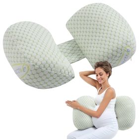 Pregnancy Wedge Pillow W-Shaped Pregnant Maternity Pillow Soft and Breathable
