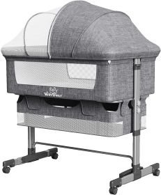 Baby Bassinet Bedside Sleeper 3 in 1 Bedside Crib