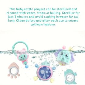 "6-Piece Baby Rattle Set - Sensory Learning Toys for 3-12 Month Infants"